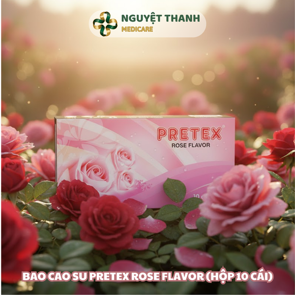 Bao Cao Su Pretex Rose Flavor Siêu Mỏng Hương Hoa Hồng