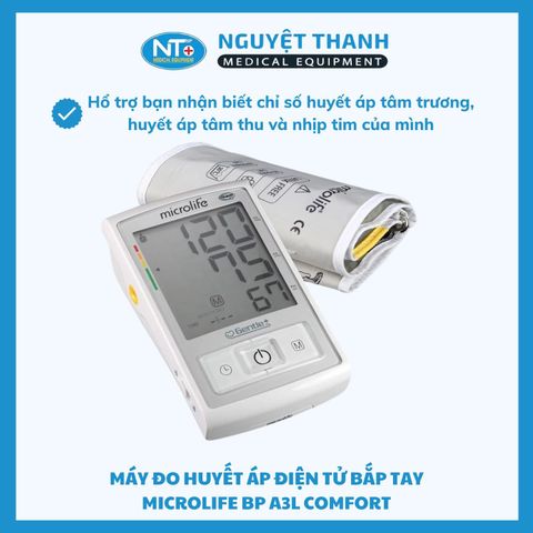 Máy Đo Huyết Áp Bắp Tay Microlife A3L Comfort