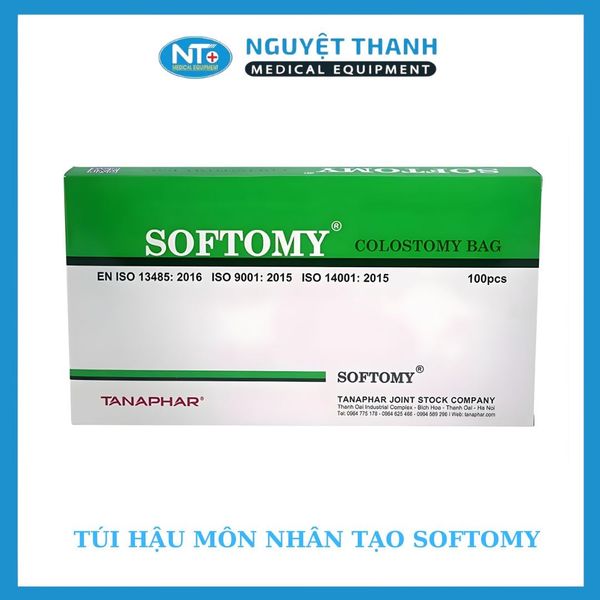 COMBO 1 HỘP (100 TÚI) Túi đựng phân HQ 60 (Túi hậu môn nhân tạo Softomy)