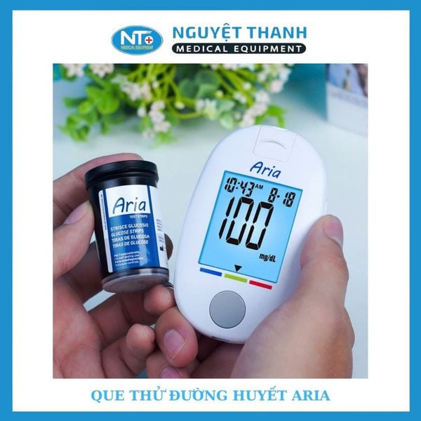 Que thử đường huyết ARIA