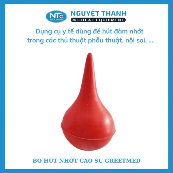 Quả bóp vệ sinh PT (bo hút nhớt đỏ liền vòi)