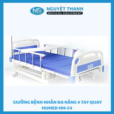 Giường Bệnh Nhân Đa Năng 4 Tay Quay Humed HM-C4