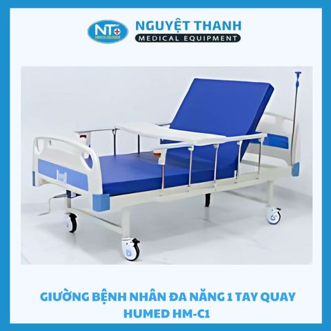 Giường Bệnh Nhân Đa Năng 1 Tay Quay Humed HM-C1