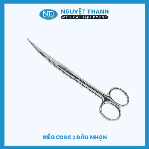 Kéo 10cm cong, 2 đầu nhọn