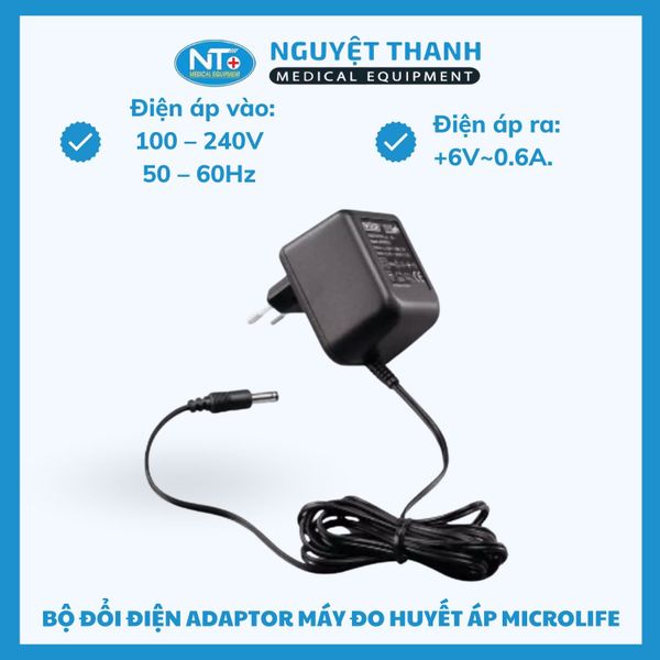 Adapter máy đo huyết áp Microlife