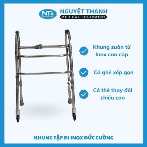 Khung Tập Đi Inox Đức Cường