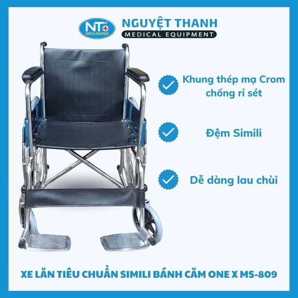 Xe Lăn Tiêu Chuẩn One-X MS-809 (Simili)