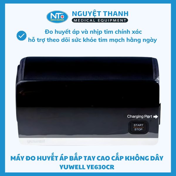 Máy Đo Huyết Áp Yuwell YE630CR Không Dây Kết Nối Bluetooth