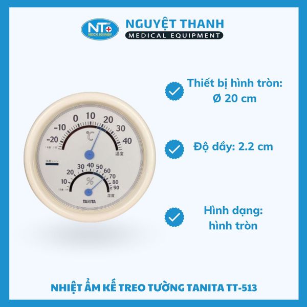 Nhiệt Ẩm Kế Treo Tường Tanita TT-513