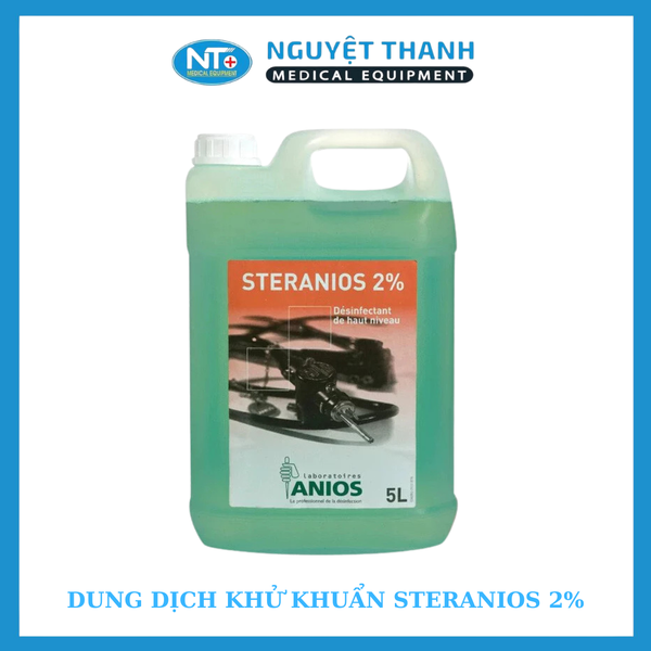 Steranios 2% – Dung dịch khử khuẩn mức độ cao và tiệt trùng lạnh dụng cụ y tế - Can 5 Lít