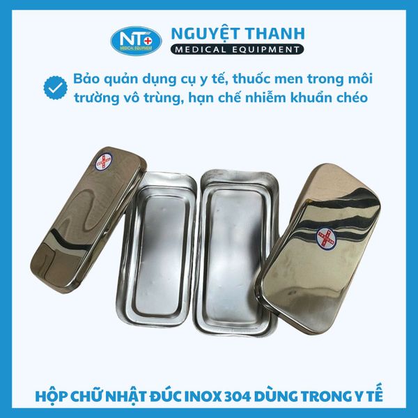 Hộp Chữ Nhật Đúc Inox Y Tế