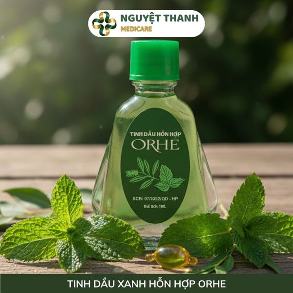 Dung Dịch Xoa Bóp Tinh Dầu Xanh ORHE Giảm Đau Hiệu Quả