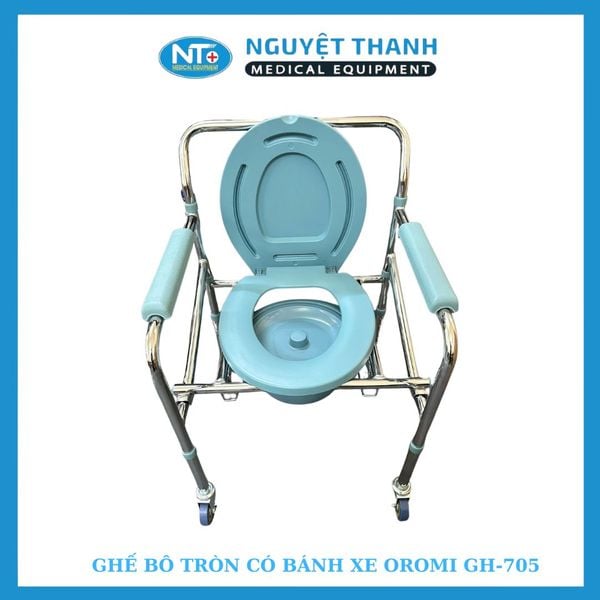 Ghế bô tròn, có bánh xe GH-705