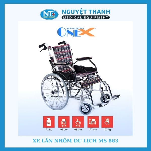 Xe lăn nhôm du lịch MS 863
