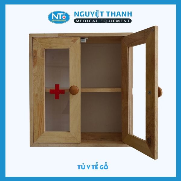 Tủ Thuốc Y Tế Treo Tường Bằng Gỗ