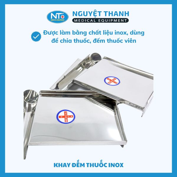 Khay Đếm Thuốc Inox