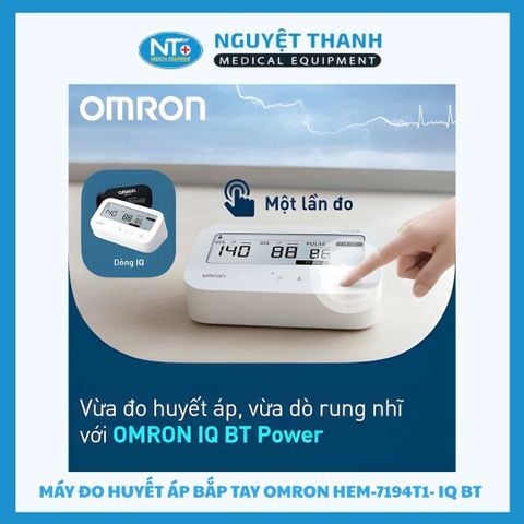 Máy đo huyết áp bắp tay Omron HEM-7194T1- IQ BT