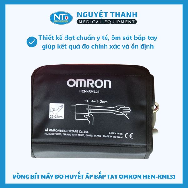 Vòng Bít Máy Đo Huyết Áp Bắp Tay Omron HEM-RML31 (22cm - 24cm)