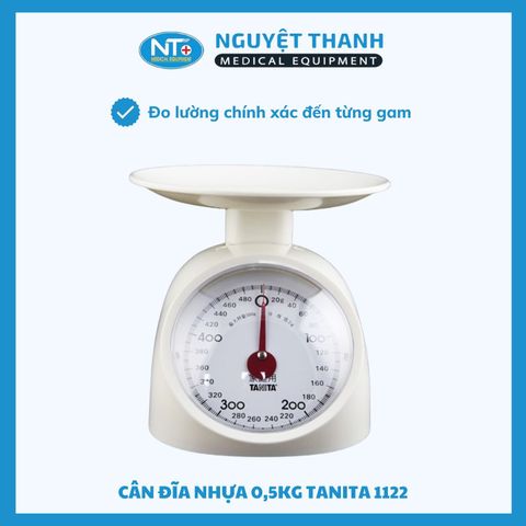 Cân Đĩa Nhựa Nhà Bếp Mini Tanita 1122 (0.5kg)