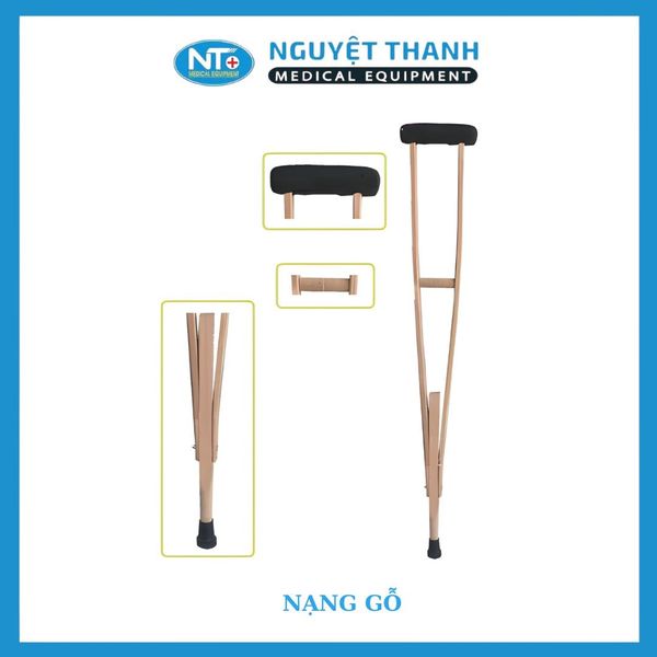 Nạng gỗ không sơn đế vàng - Đơn vị : cây