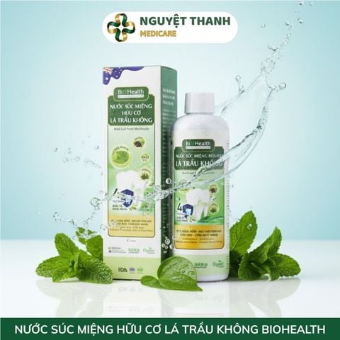 Nước Súc Miệng Lá Trầu Không BioHealth Hữu Cơ An Toàn, Kháng Khuẩn