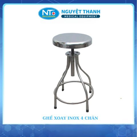 Ghế Xoay Inox Y Tế