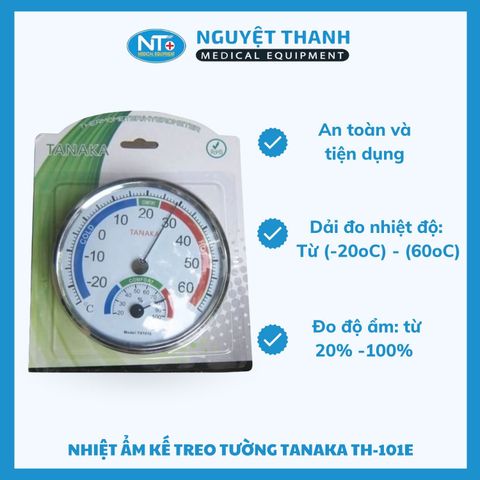 Nhiệt Ẩm Kế Treo Tường Tanaka TH-101E