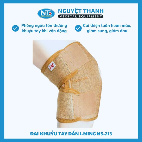 Đai khuỷu tay dán NS 213 màu đen