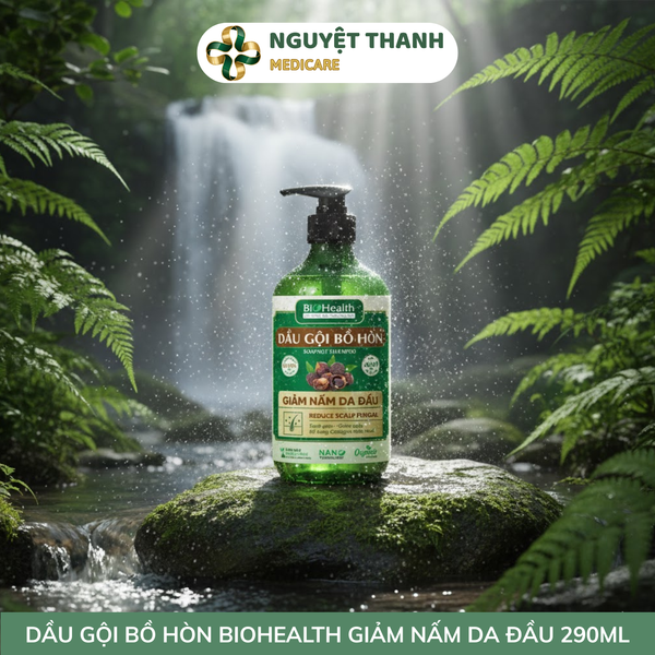 Dầu Gội Bồ Hòn BioHealth Thiên Nhiên Sạch Gàu Hết Ngứa Tóc Dày Mượt