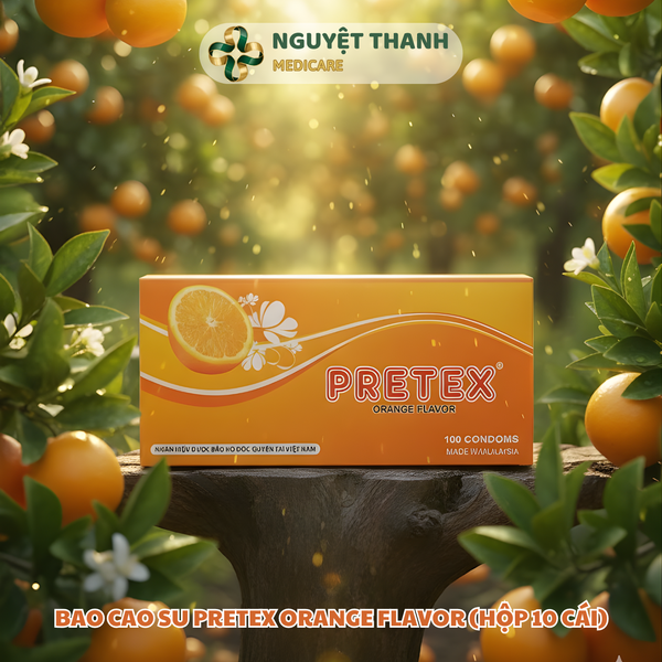 Bao Cao Su Pretex Hương Cam – Siêu Mỏng Chính Hãng Malaysia