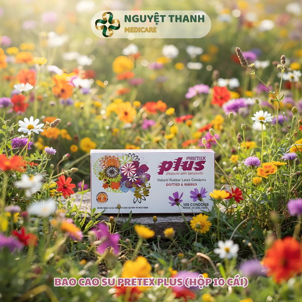 Bao Cao Su Pretex Plus Có Gân, Gai Hộp 10 Cái Chính Hãng