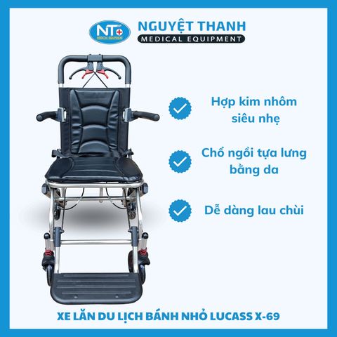 Xe Lăn Du Lịch Bánh Nhỏ X-963 (X-69)
