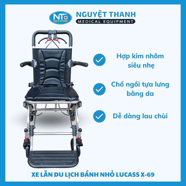 Xe Lăn Du Lịch Bánh Nhỏ X-963 (X-69)
