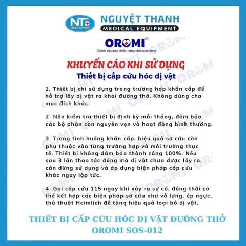 Thiết Bị Cấp Cứu Hóc Dị Vật Đường Thở OROMI SOS-012