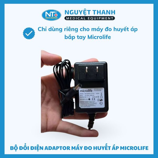 Adapter máy đo huyết áp Microlife