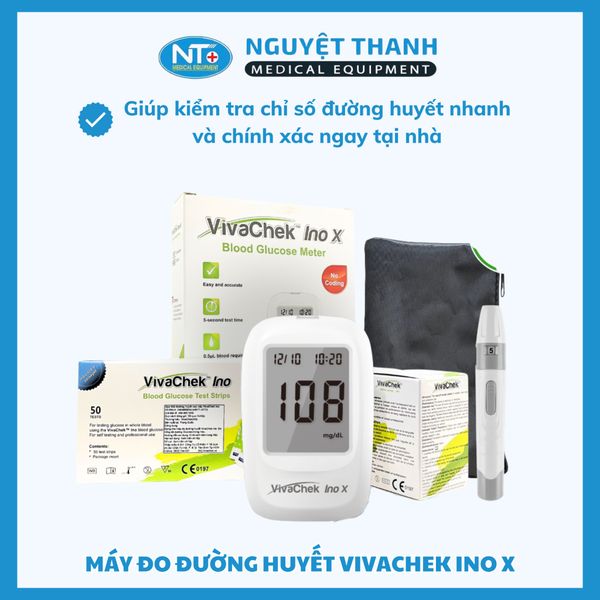 Máy Đo Đường Huyết Viva Chek Ino Chính Hãng - Độ Chính Xác Cao