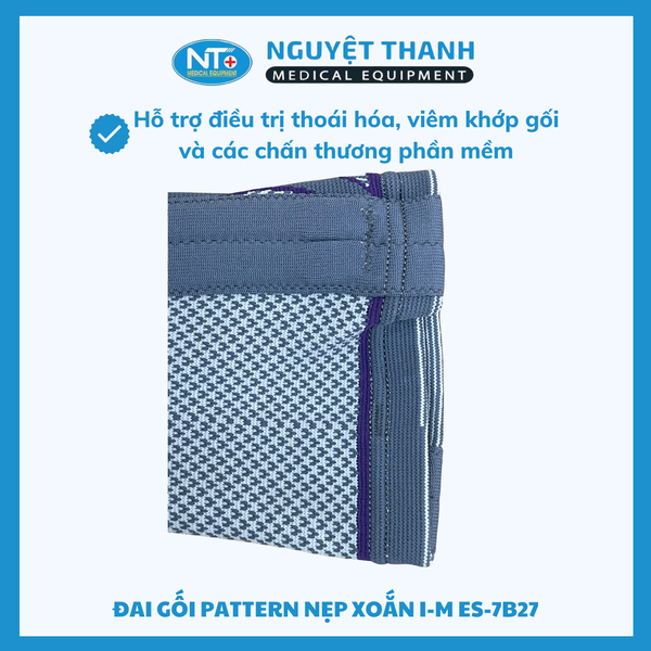 Đai Gối Pattern Nẹp Xoắn I-M ES-7B27