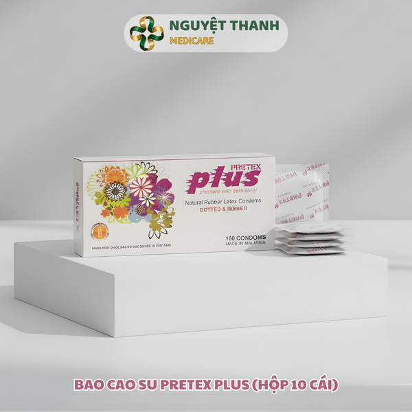 Bao Cao Su Pretex Plus Có Gân, Gai Hộp 10 Cái Chính Hãng