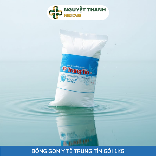 Bông Gòn Y Tế Trung Tín 100% Tự Nhiên - Thấm Hút Cực Tốt