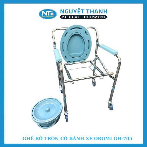 Ghế bô tròn, có bánh xe GH-705