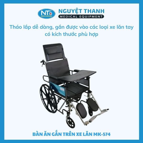 Bàn Ăn Gắn Trên Xe Lăn MK-574