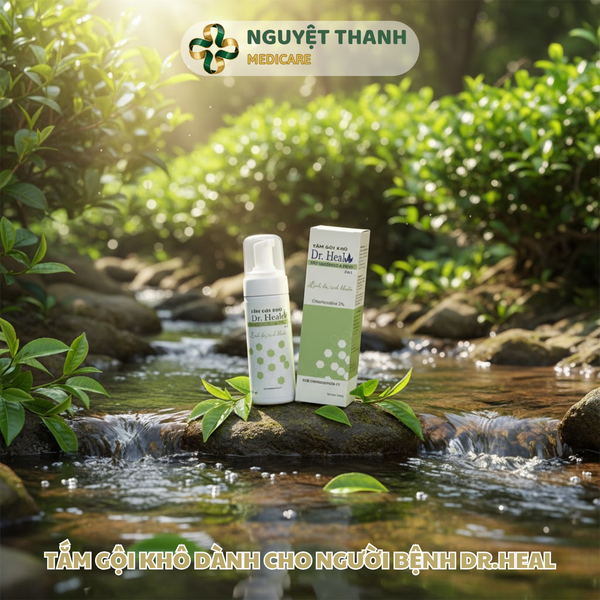 Tắm Gội Khô Sát Khuẩn ORHE Dr. Heal 2in1 Chlorhexidine 2% Không Dùng Nước
