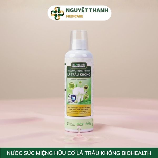 Nước Súc Miệng Lá Trầu Không BioHealth Hữu Cơ An Toàn, Kháng Khuẩn