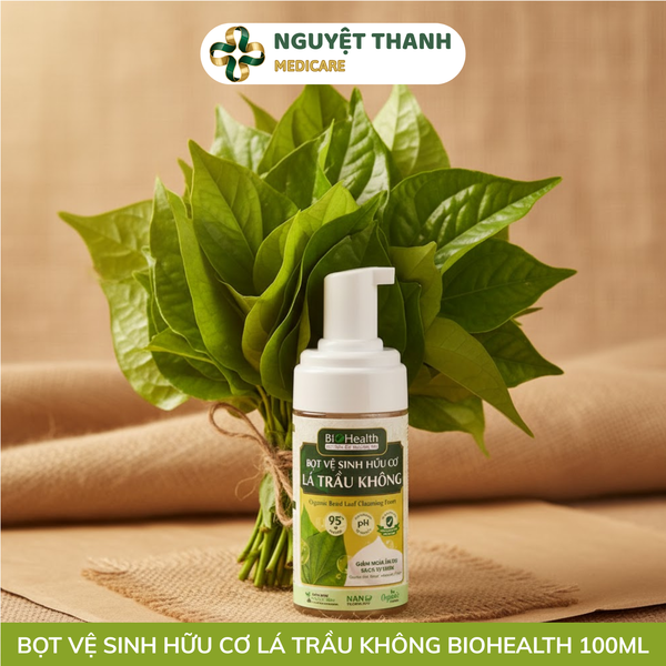 Bọt Vệ Sinh BioHealth Trầu Không Hữu Cơ Cân Bằng pH 3.9