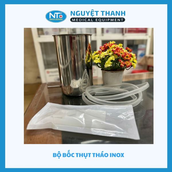 Bộ Bốc Thụt Tháo Hậu Môn Inox 2 Lít