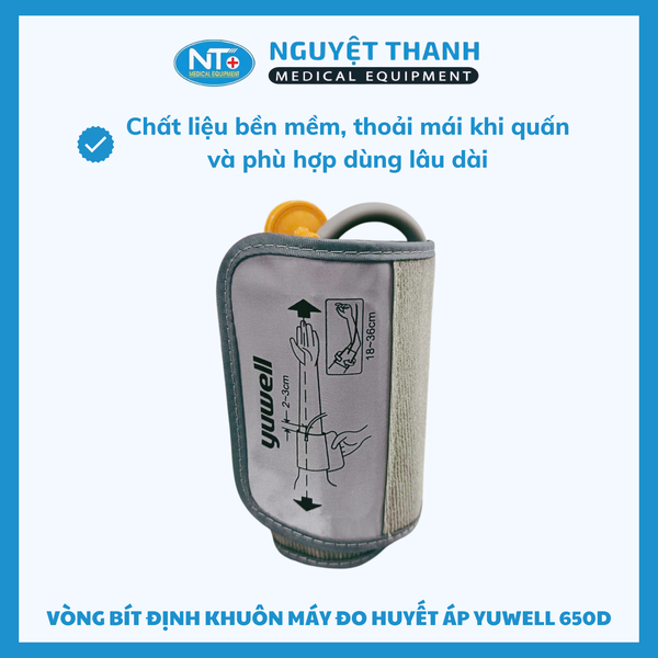 Vòng Bít Định Khuôn Máy Đo Huyết Áp Bắp Tay Yuwell YE650D