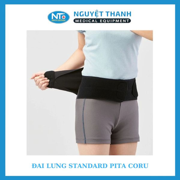 Đai lưng Standard Pita Coru size M màu đen (17cm)