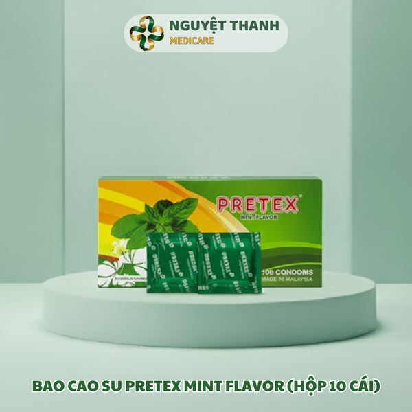 Bao Cao Su Pretex Mint Flavor Hương Bạc Hà