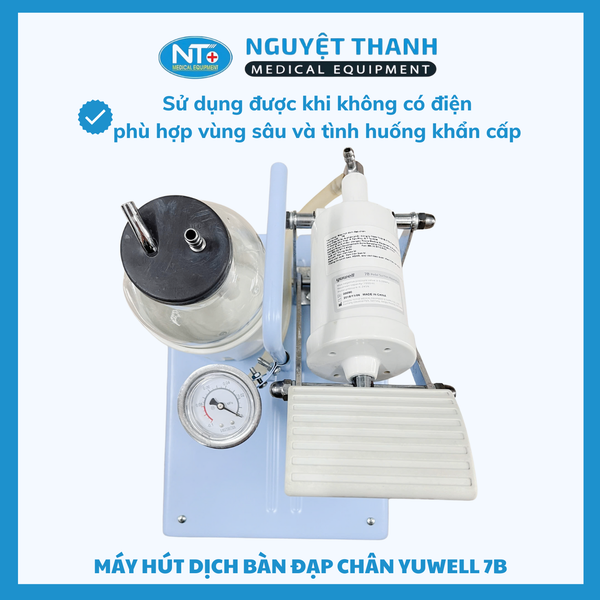 Máy Hút Dịch Đạp Chân Yuwell 7B