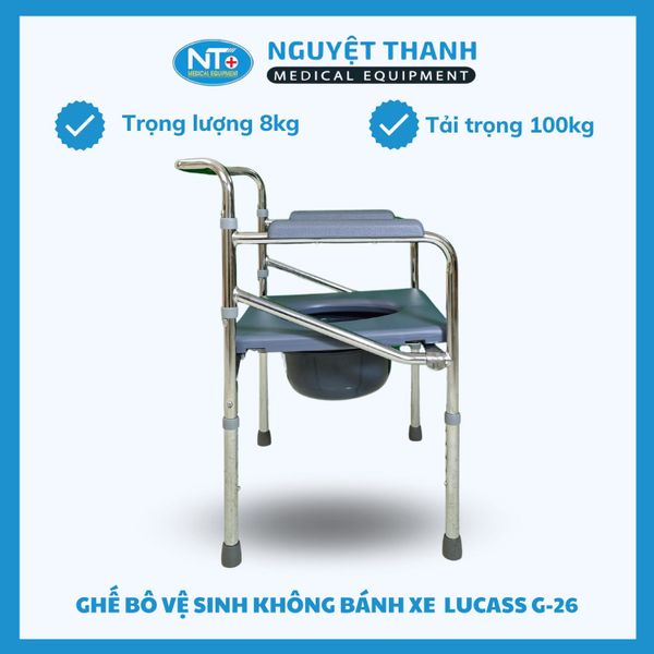 Ghế Bô Vệ Sinh Không Bánh Xe Lucass G-26